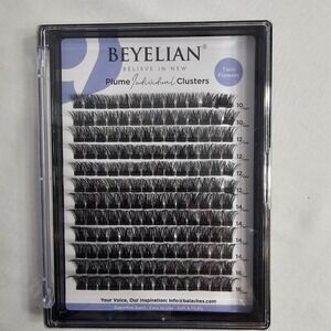 BEYELIAN Cluster Lashes, C Curl Individual Lashes, 168 Pcs Cluster Eyelash Mixed